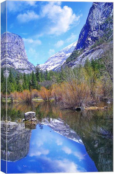 Mirror Lake Canvas Print by World Images