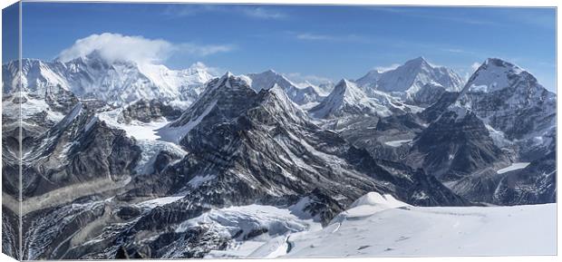 Himalayas from Mera Peak Canvas Print by World Images