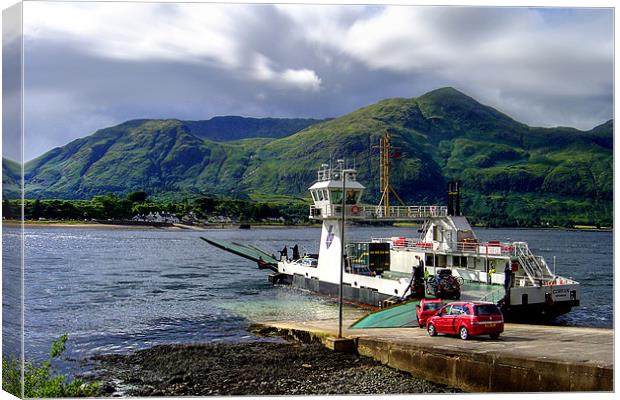 Corran Ferry Loch Linnhe Canvas Print by World Images