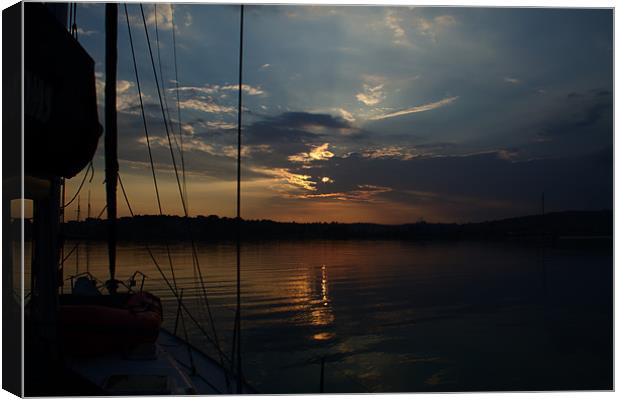 At Anchor Canvas Print by Photographer Obscura