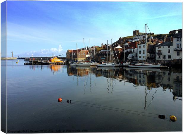Whitby Morning Canvas Print by Ali Brown