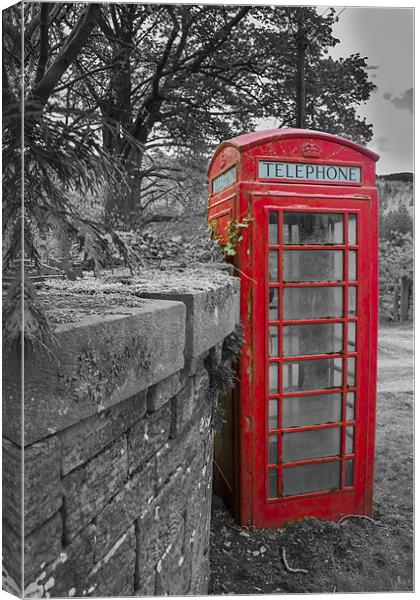 Red Telephone Box Canvas Print by Jonathan Swetnam
