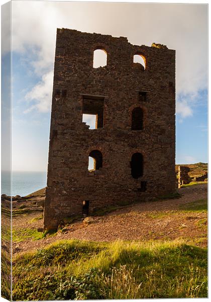 Wheal Coates Mine Canvas Print by Jonathan Swetnam