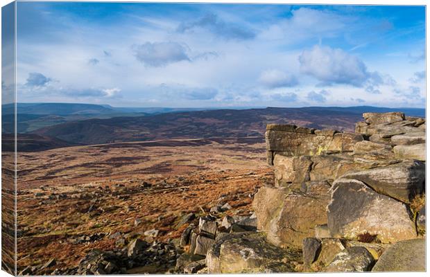 Stanage End Canvas Print by Jonathan Swetnam