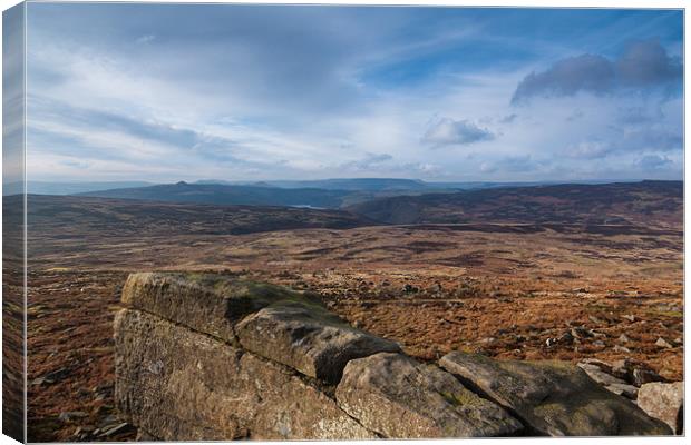Stanage End Canvas Print by Jonathan Swetnam