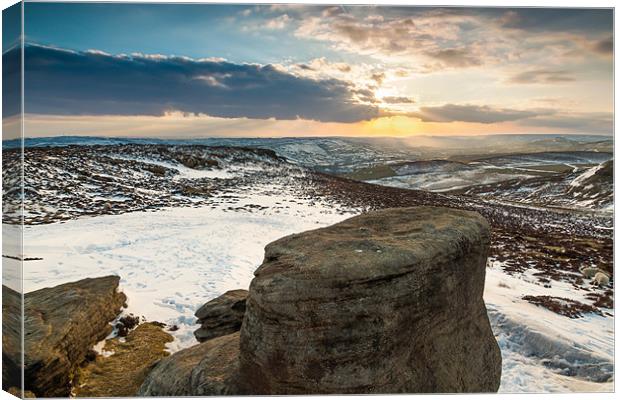 Higger Tor Canvas Print by Jonathan Swetnam