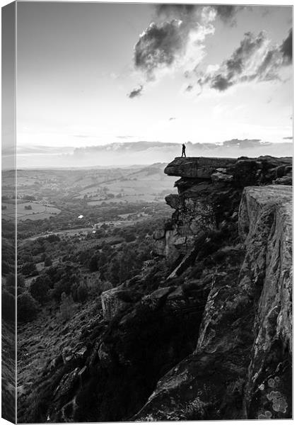 What a view mono Canvas Print by Jonathan Swetnam