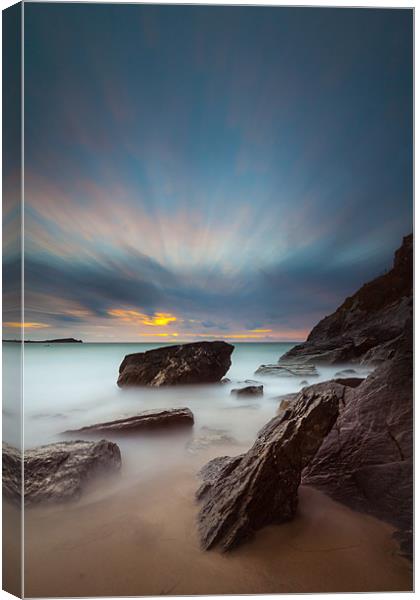 Lust Glaze Cove at Sunset - Long Exposure Canvas Print by Jonathan Swetnam