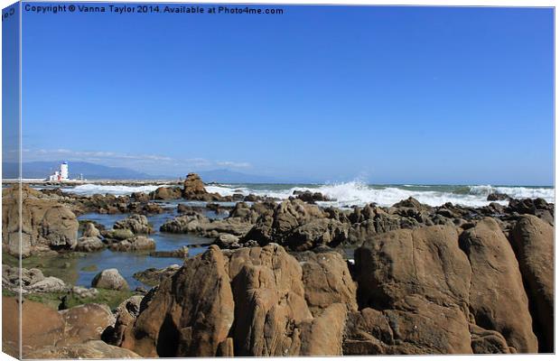 Andalusian Rocky Coastline Canvas Print by Vanna Taylor