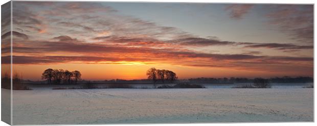 Winter Sunrise Canvas Print by Gary Richardson