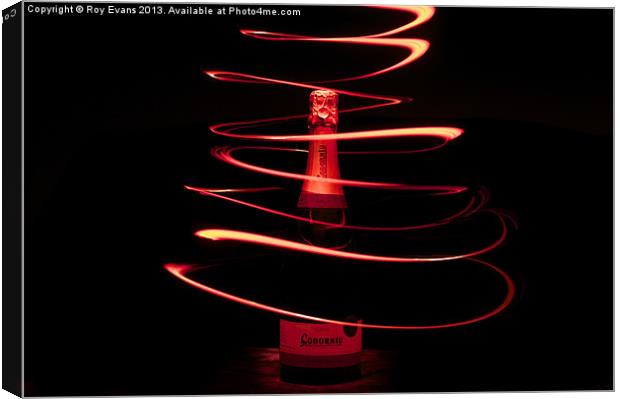 Light Trails and Alcohol Canvas Print by Roy Evans