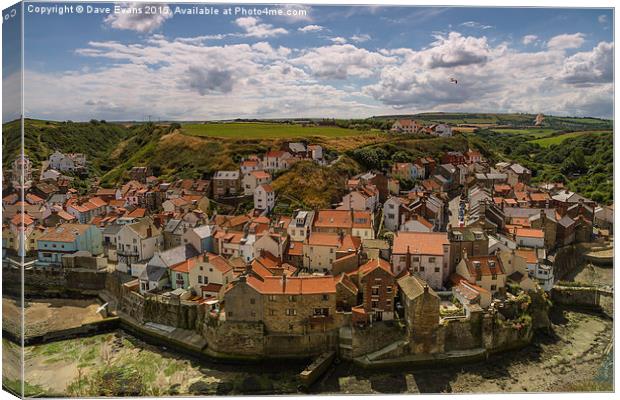  Staithes Canvas Print by Dave Evans