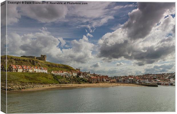  Whitby Big Sky Canvas Print by Dave Evans