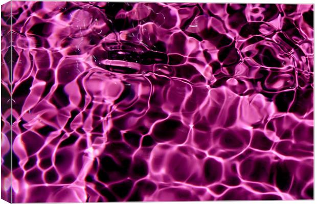 Ripples in water, purple Canvas Print by Christopher Mullard