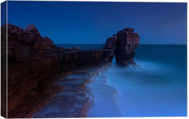 Pulpit Rock Blue Light Dusk Canvas Print by Ashley Chaplin