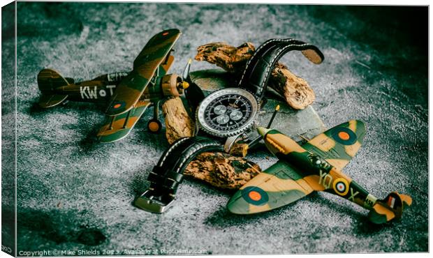 Intriguing Showcase: Breitling Navitimer Chronogra Canvas Print by Mike Shields