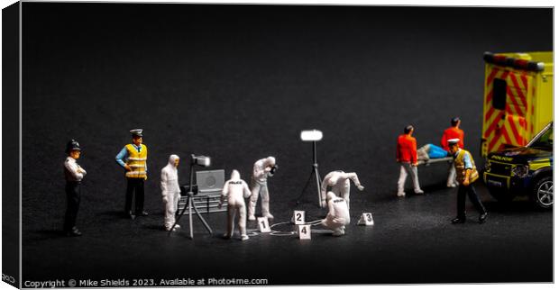 Unravelling the Unseen: Miniature Forensics Canvas Print by Mike Shields