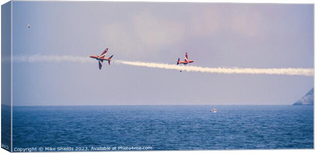 The Red Arrows Canvas Print by Mike Shields