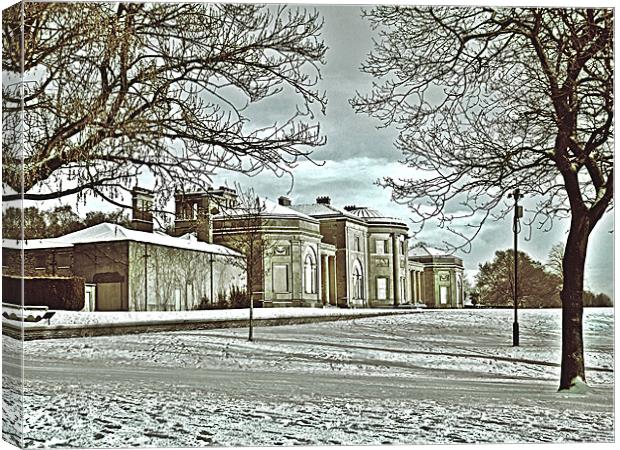 Winter at Heaton Hall Canvas Print by philip clarke