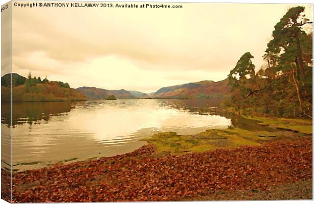 DERWENT WATER Canvas Print by Anthony Kellaway