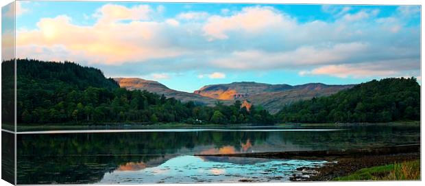 LOCHALINE PANORAMIC Canvas Print by Anthony Kellaway