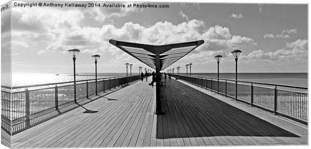 BOSCOMBE PIER Canvas Print by Anthony Kellaway