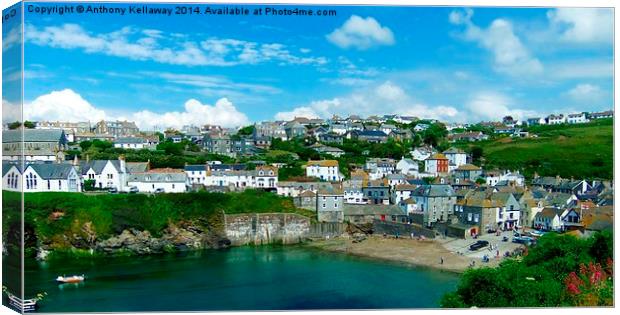 PORT ISAAC Canvas Print by Anthony Kellaway