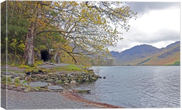        BUTTERMERE WALK                         Canvas Print by Anthony Kellaway