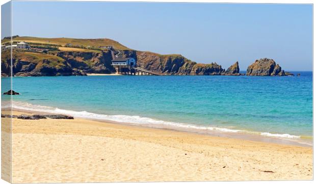           PADSTOW LIFEBOAT STATION                 Canvas Print by Anthony Kellaway