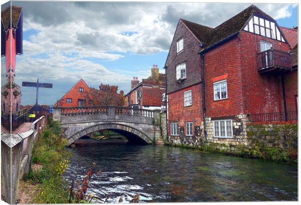  Winchester Mill             Canvas Print by Anthony Kellaway