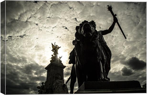 Victoria Memorial & Angel of Justice Canvas Print by Massimiliano Peluso