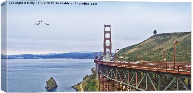 Golden Gate Bridge Canvas Print by Betty LaRue