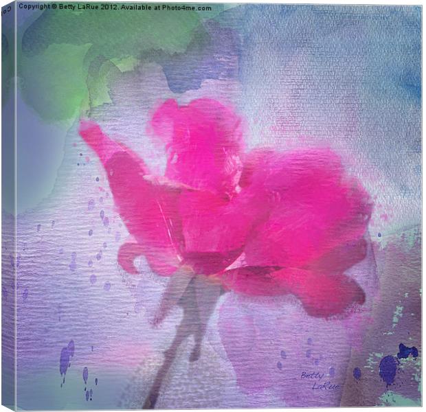 The Scent of Roses Canvas Print by Betty LaRue