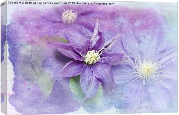Profusion of Purple Canvas Print by Betty LaRue