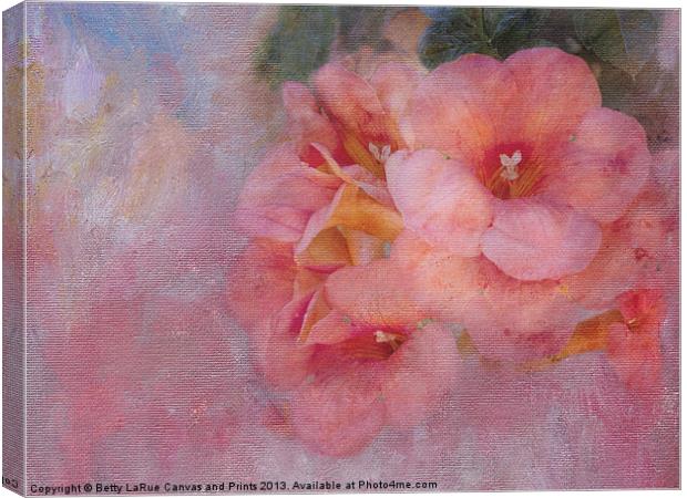Trumpet Flowers # 6 Canvas Print by Betty LaRue