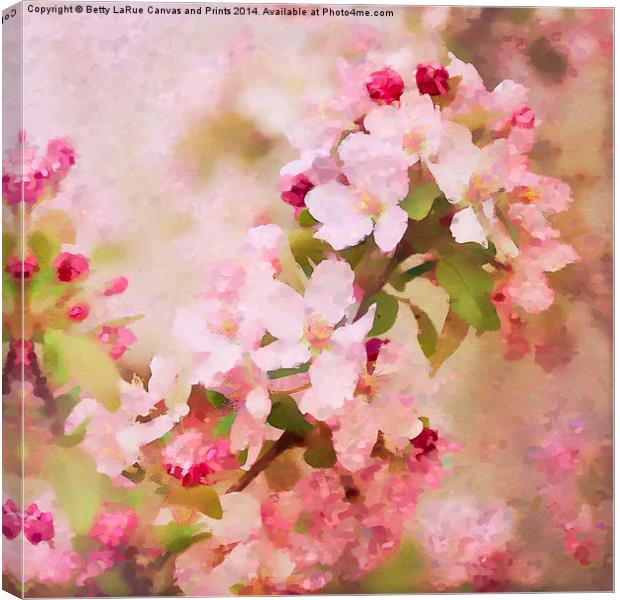 Spring Pink Canvas Print by Betty LaRue