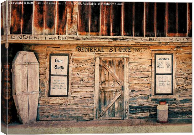  Old West General Store Canvas Print by Betty LaRue