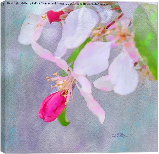 Flower Love Canvas Print by Betty LaRue