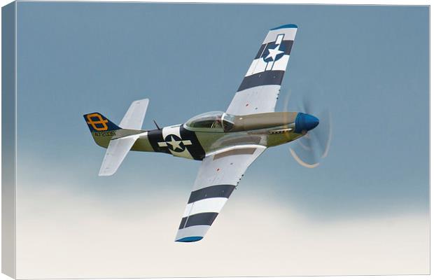 P-51 Mustang Canvas Print by Adam Withers