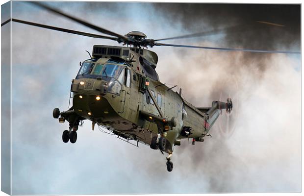 Sea King Helicopter Canvas Print by Adam Withers