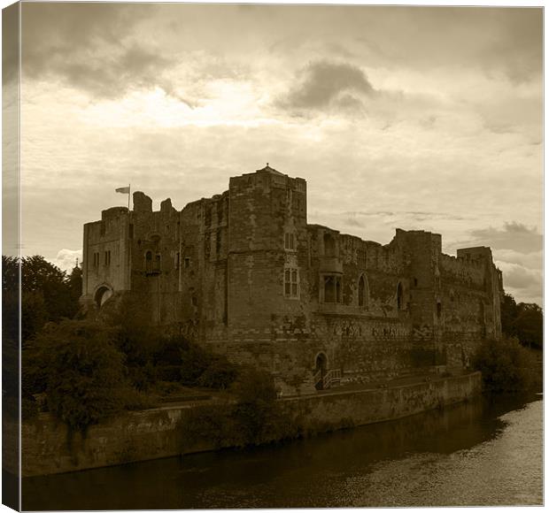 Newark Castle Canvas Print by Rebecca  Young