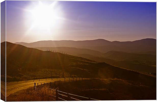 Along the Dylife Road Canvas Print by Craig Mansell
