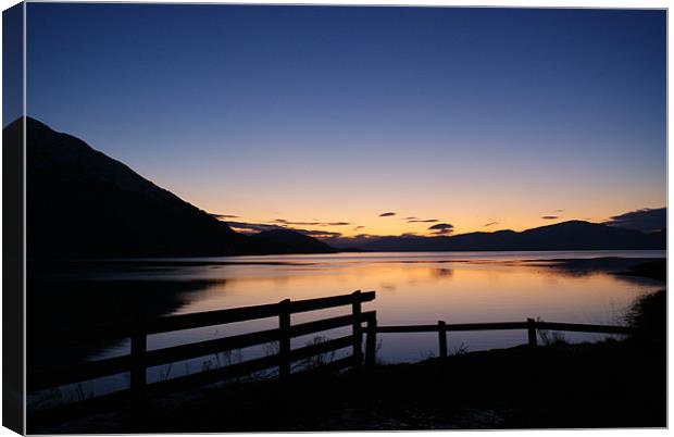 Loch Linnhe Sunset Canvas Print by Fiona McCormick