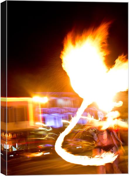 Fire Breather Canvas Print by James Lawson-Smith