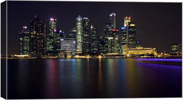  Singapore skyline Canvas Print by James Marsden