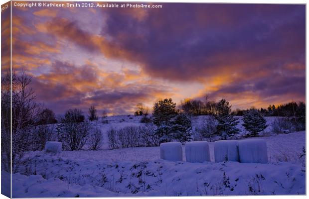 Winter morning Canvas Print by Kathleen Smith (kbhsphoto)