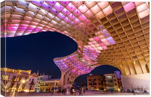 Metropol Parasol Seville  Canvas Print by peter schickert