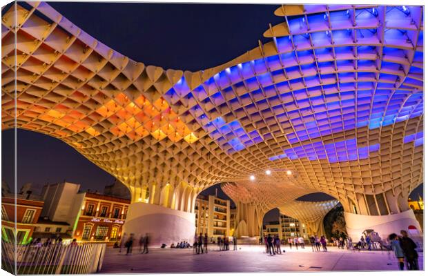 Metropol Parasol Seville  Canvas Print by peter schickert