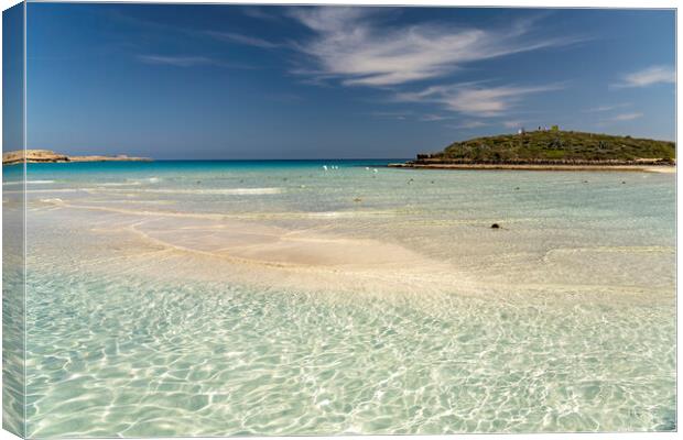 Nissi Beach Cyprus Canvas Print by peter schickert