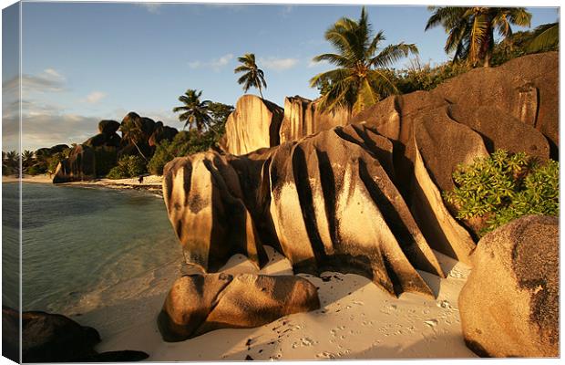 Anse Source d'Argent Canvas Print by peter schickert